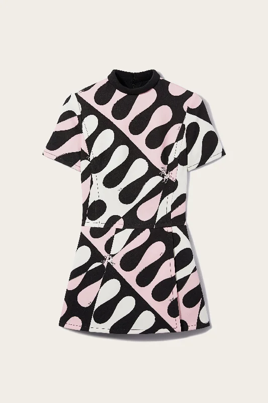 Leocorno-Print Mini Dress Stylish Summer Mini Dress