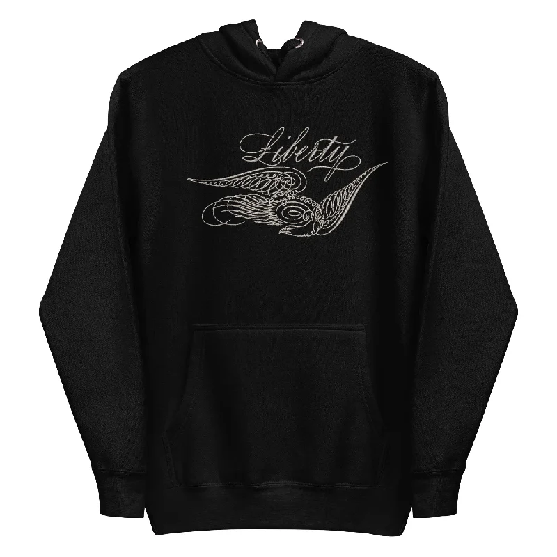 Liberty Eagle Embroidered Hoodie Sweatshirt Graphic Hoodie Design Print