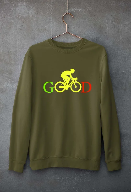 Cycling Good Unisex Sweatshirt for Men/Women Hoodie with Drop Shoulder Relaxed Streetwear