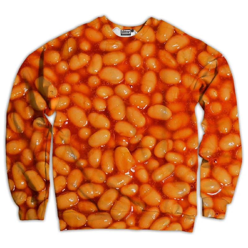 Baked Beans Unisex Sweatshirt Hoodie with Fur Luxurious Winter