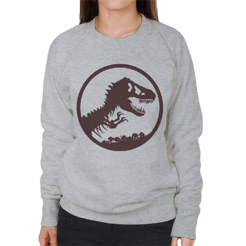 Jurassic Park T Rex Skeleton Icon Women's Sweatshirt Hoodie with Velcro Closure Adjustable Secure