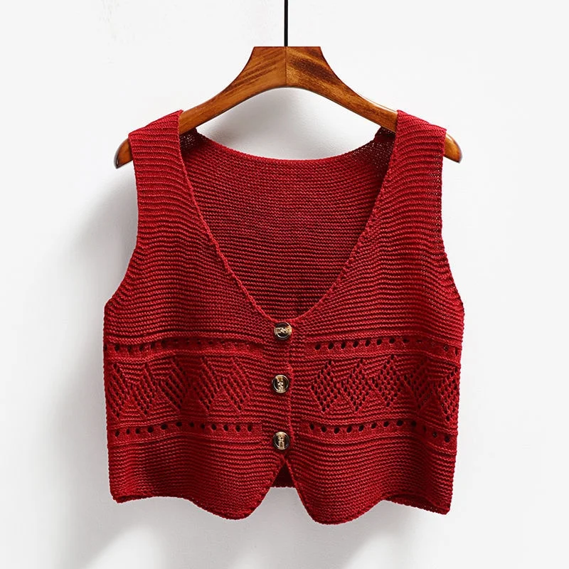 Red Single Vest