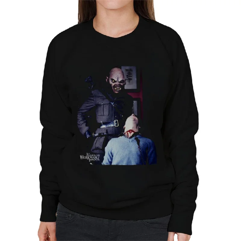 An American Werewolf In London Mutant Dream Scene David Women's Sweatshirt Hoodie with Hem Detail Decorative Unique