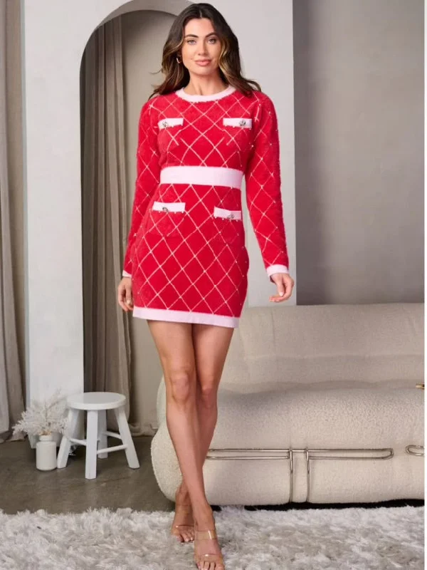 Tesla Sweater Dress Anti-Pilling Anti-Shrink Durable