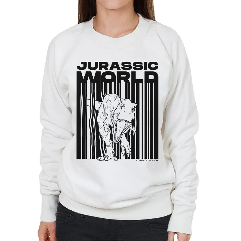 Jurassic World Tyrannosaurus Rex Women's Sweatshirt Hoodie with Rhinestones Sparkly Elegant