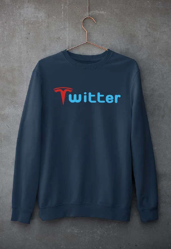 Elon Musk Twitter x Tesla Unisex Sweatshirt for Men/Women Hoodie with Reflective Safety Nightwear