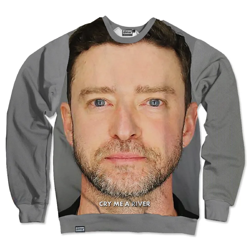 JT Mugshot Unisex Sweatshirt Hoodie with Rhinestones Sparkly Elegant