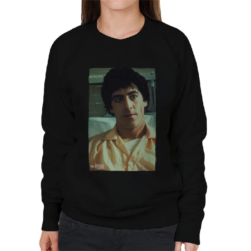 An American Werewolf In London David In Hospital Women's Sweatshirt Hoodie with Ribbed Neckline Snug Warm