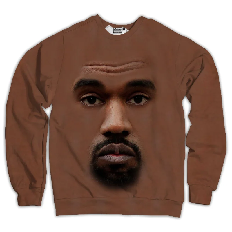 Kanye Face Unisex Sweatshirt Hoodie with Slim Fit Tailored Modern