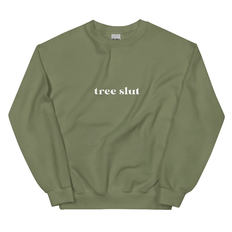 Tree Slut  Unisex Sweatshirt Hoodie with Neon Bright Vibrant