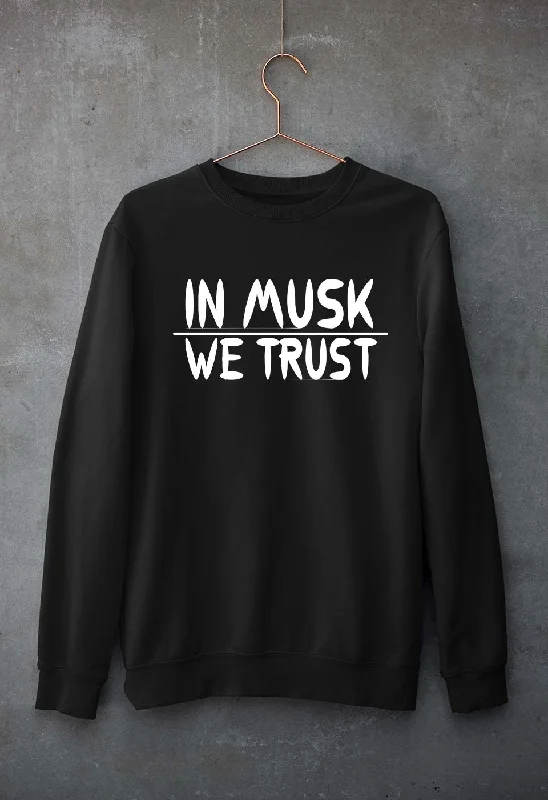 Elon Musk Unisex Sweatshirt for Men/Women Hoodie with Hem Raw Edge Edgy Unfinished