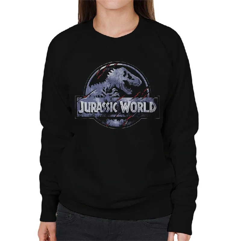 Jurassic World Classic Claw Logo Women's Sweatshirt Hoodie with High Neck Warm Protective