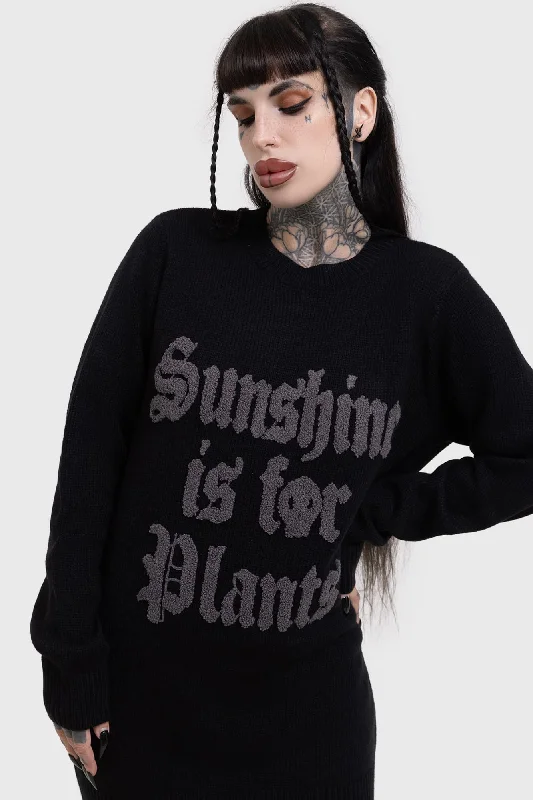 Sunshine For Plants Sweater Machine Wash Dry Clean Hand Wash