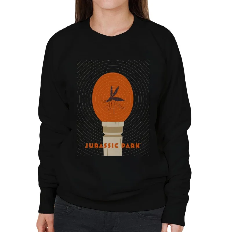 Jurassic Park Mosquito In Amber Women's Sweatshirt Hoodie with V-Neck Classic Versatile