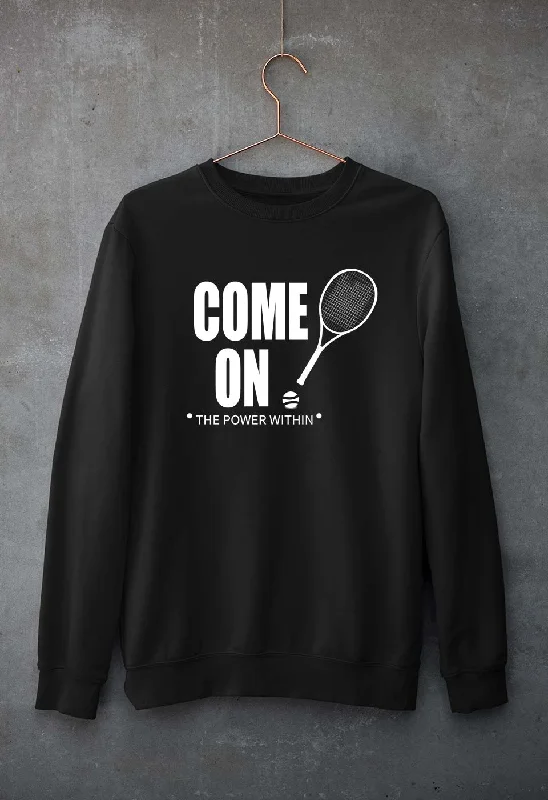 Tennis Unisex Sweatshirt for Men/Women Hoodie with Hem Detail Decorative Unique