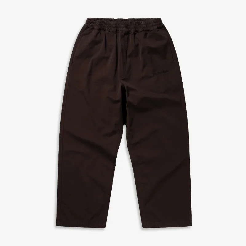 NO PROBLEMO | MINI PROBLEMO WORK PANT { BROWN Formal Linen Trousers