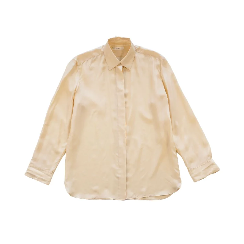 The Row Blouse - Women's L Frilled Cuff Blouse