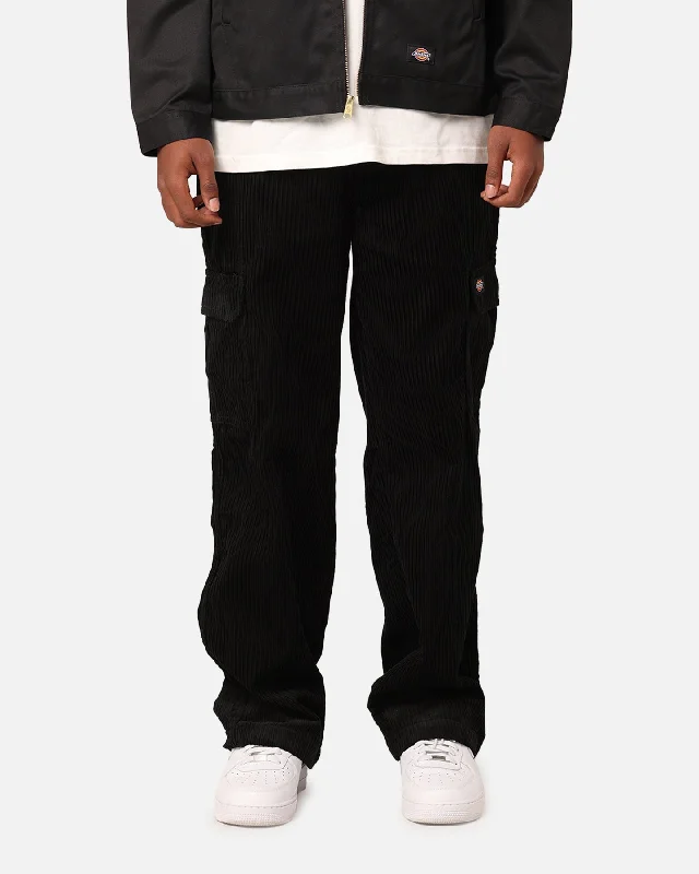 Dickies 852AU Corduroy Cargo Pants Black Cozy Jogger Leggings