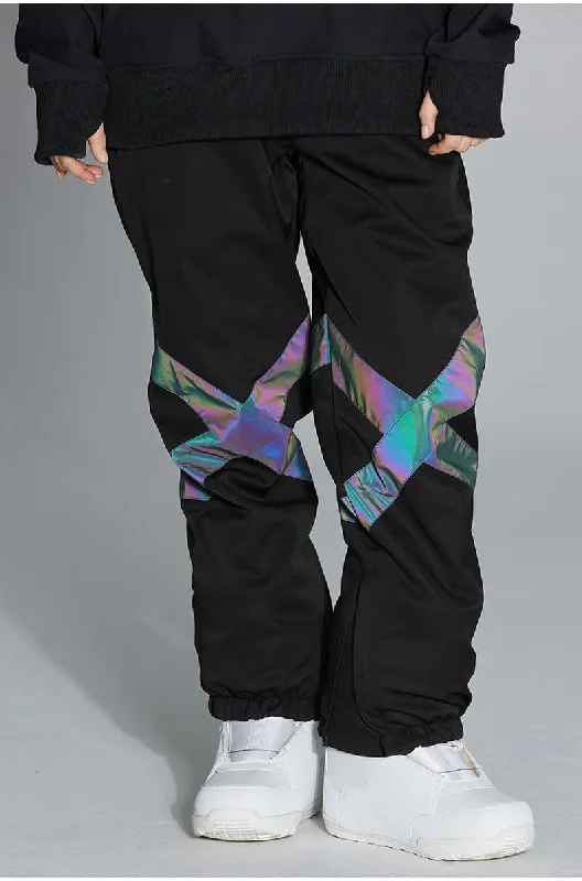 ARCTIC QUEEN Glacial Glow Snow Pants - Men's Comfy Zip-Up Pants