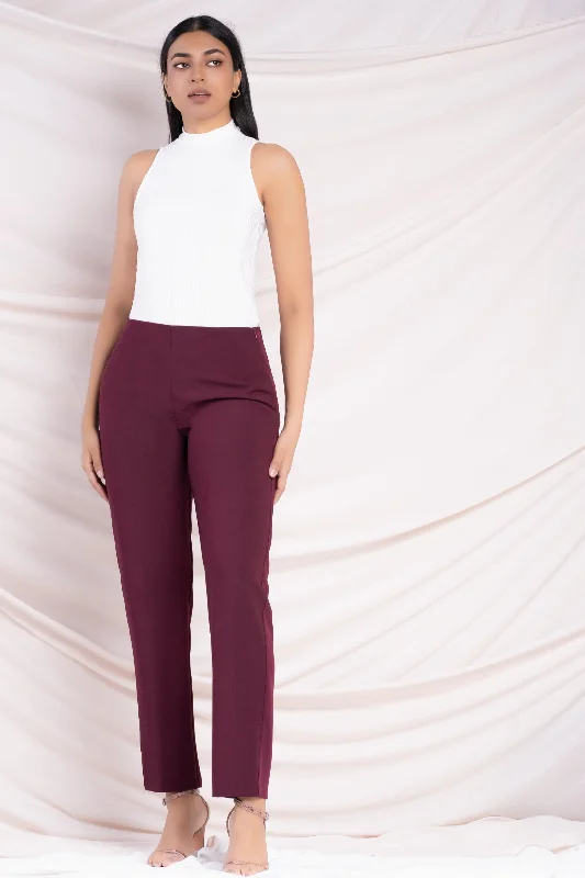 Side Zip Pant Comfortable Pleated Pants