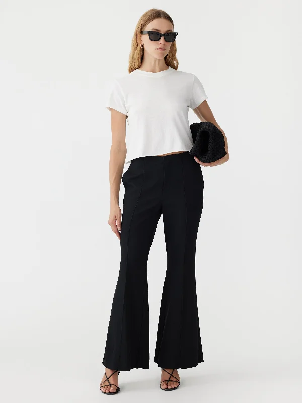 Viscose Twill Flared Pant Formal Linen Trousers