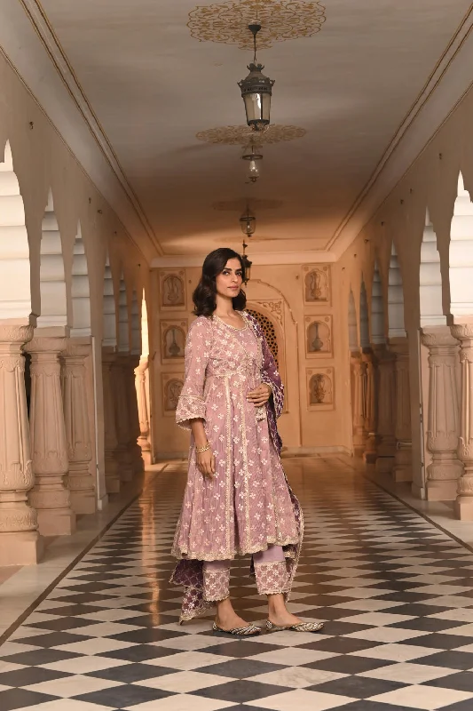 Bhumbro Anarkali With Bhumbro Pants Soft Stretch Trousers