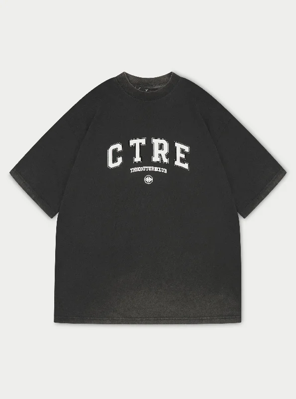 CTRE T-SHIRT - ACID WASH Zippered Buttoned Snapped