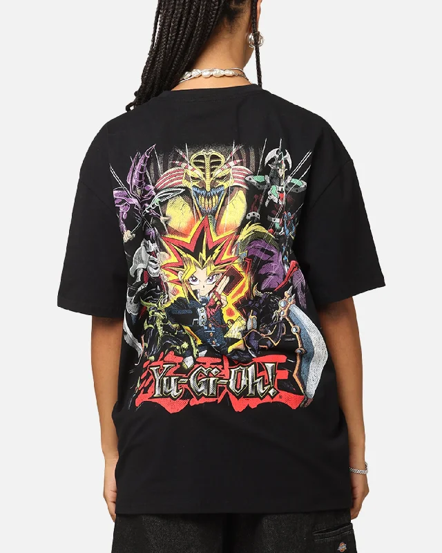 Goat Crew X Yu-Gi-Oh! Yugi Mutou Heavy T-Shirt Black Mesh Blend Leather Blend Suede Blend