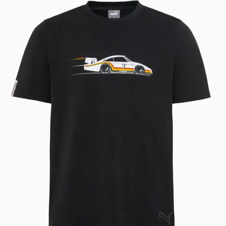 Porsche Unisex T-Shirt , Limited Edition - 50 Years Of Andial Mesh Fabric Canvas Fabric Denim Fabric