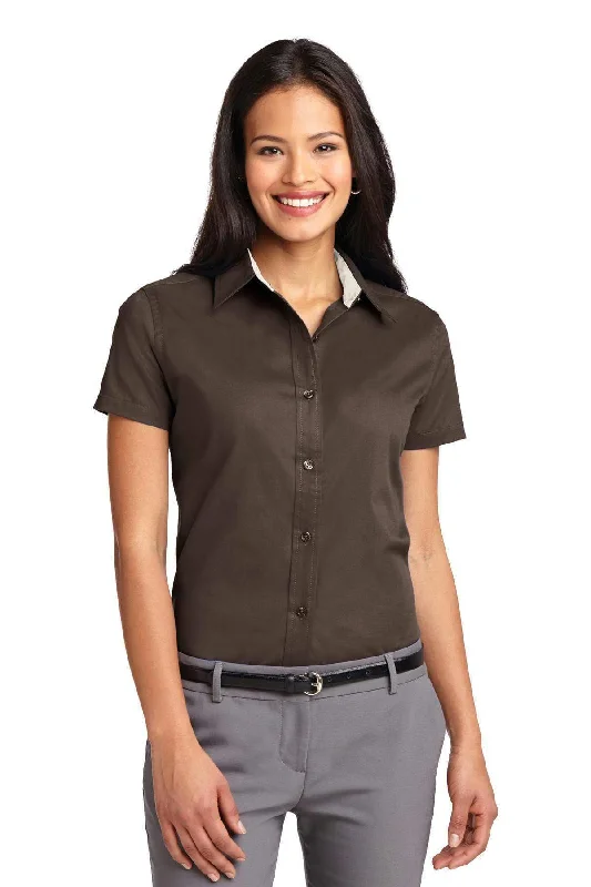 Port Authority Ladies Short Sleeve Easy Care  Shirt.  L508 Anti-Shrink Durable Soft