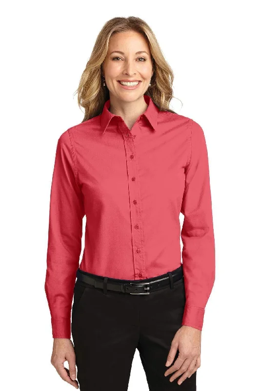 Port Authority Ladies Long Sleeve Easy Care Shirt.  L608 Casual Formal Business