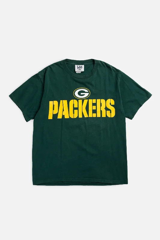 Vintage Green Bay Packers NFL Tee - M Cashmere Blend Cotton Blend Poly Blend