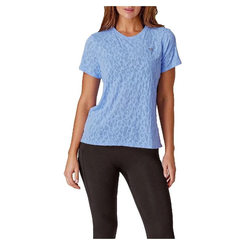 Women's Elevate Air Workout Tee Rayon Fabric Velvet Fabric Corduroy Fabric