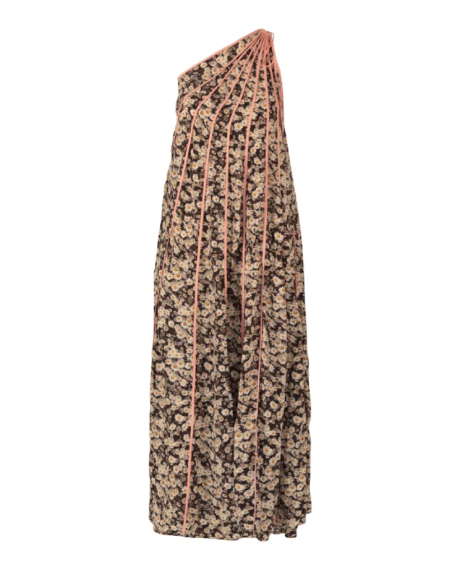 Stella McCartney Womens Louisa Floral Maxi Dress Stylish Long Sleeve Maxi Dress