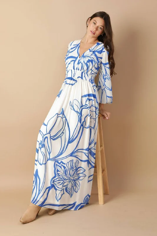 DANCING DEWDROPS WOVEN MAXI DRESS Elegant Boho Maxi Dress