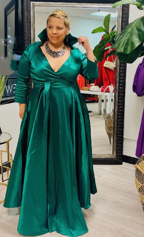 Emerald Aline Maxi Dress Stylish Boho Chic Maxi Dress