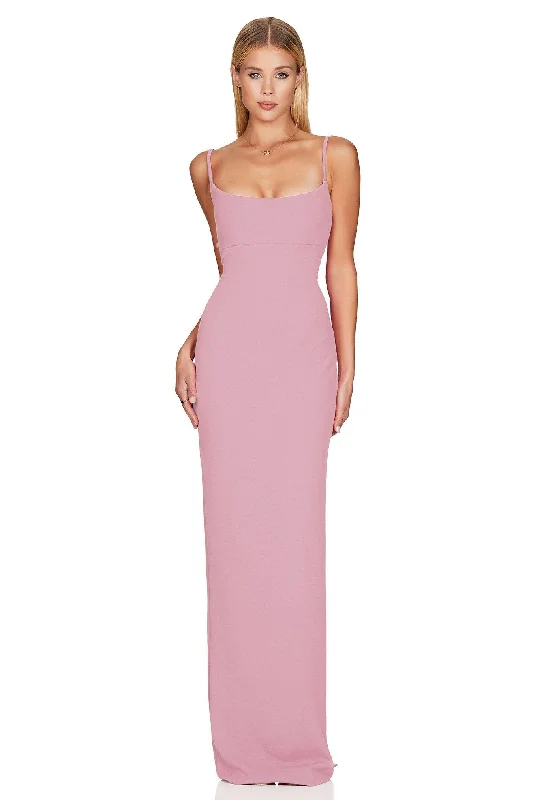 Nookie Bailey Maxi Dress - Antique Rose Comfortable Cotton Maxi Dress