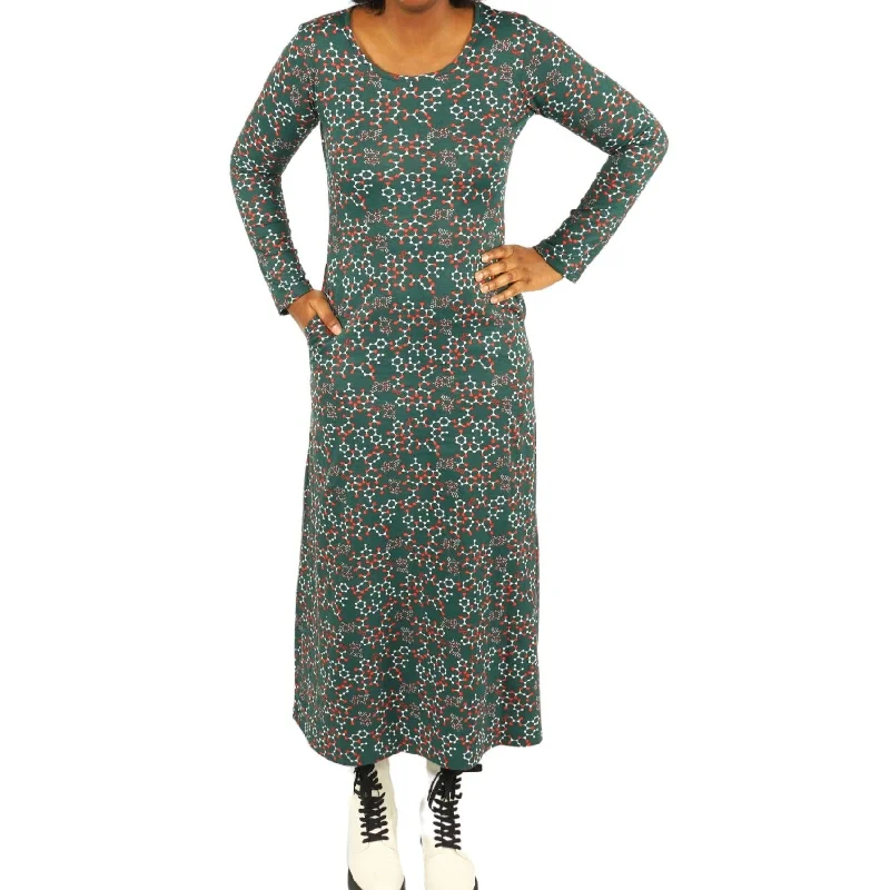 Oxytocin Long Sleeve Maxi Dress [FINAL SALE] Comfortable Casual Maxi Dress