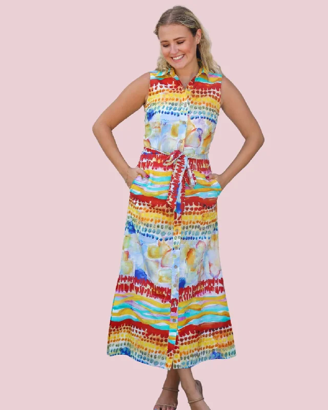 LIZ SHORTSLEEVE MAXI DRESS Trendy Short Sleeve Maxi Dress