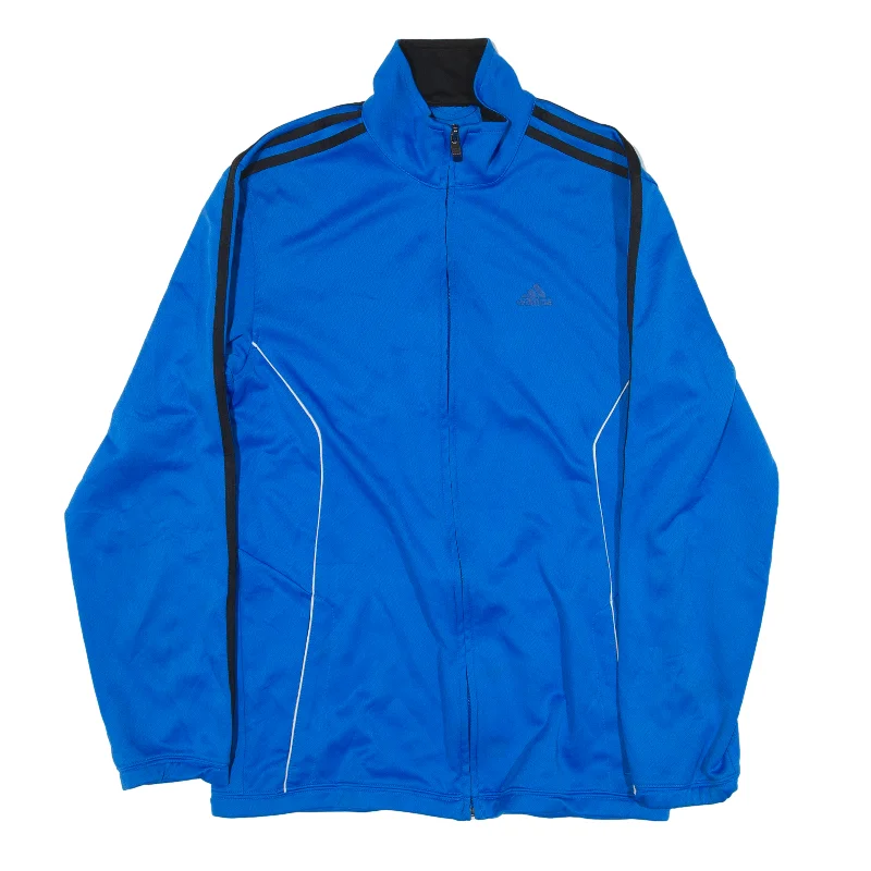 ADIDAS Track Jacket Blue Womens M Oversized Jacket Tailored Jacket Straight Jacket