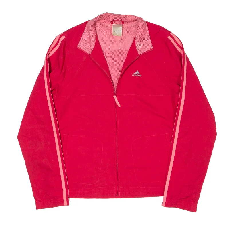 ADIDAS Windbreaker Jacket Pink Womens M Wool Jacket Cashmere Jacket Tweed Jacket