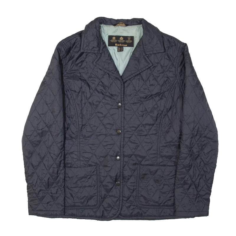 BARBOUR Riva Quilt Quilted Jacket Blue Womens UK 12 Striped Jacket Polka Dot Jacket Floral Jacket