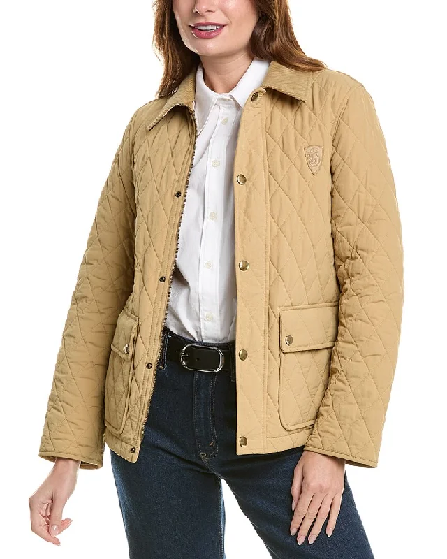 Burberry Quilted Jacket Fitted Jacket Loose Jacket Oversized Jacket