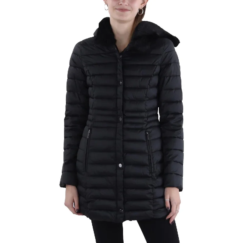 Womens Hooded Long Puffer Jacket Mesh Jacket Canvas Jacket Denim Jacket