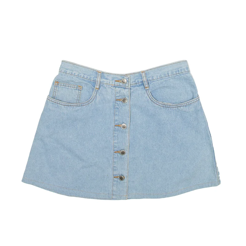 BILLBLASS Y2K Short Mini Skirt Blue Denim Womens M denim skirt fashionable