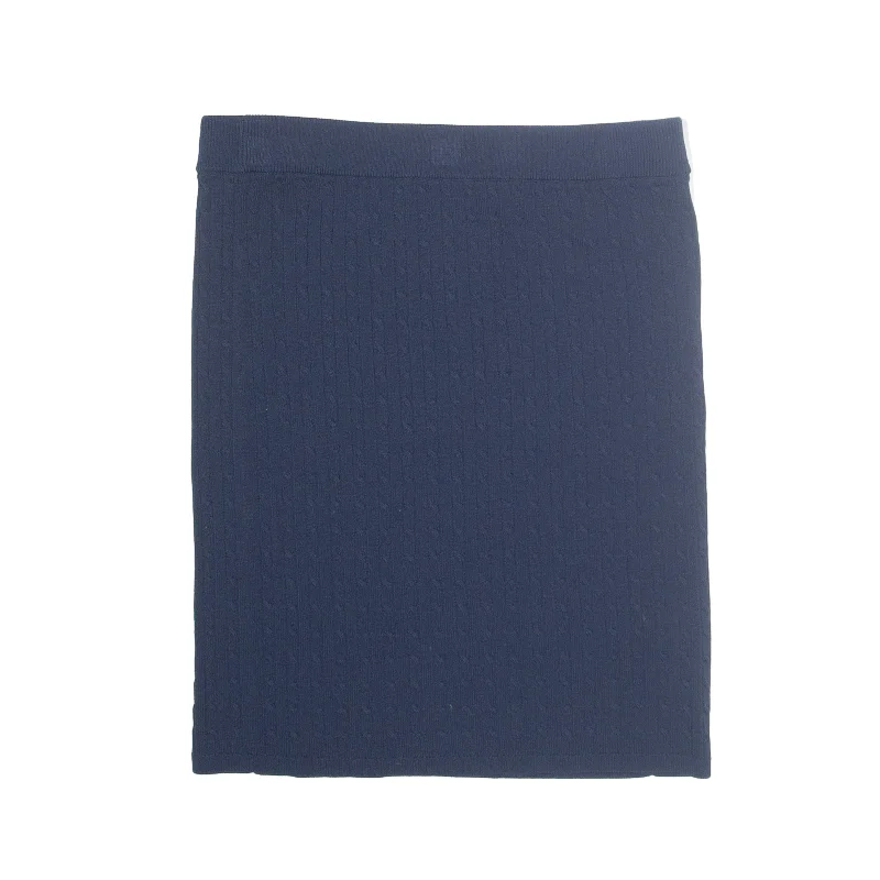 JACK WILLS Cable Knit Short Mini Skirt Blue Viscose Womens UK 10 seamless skirt comfort