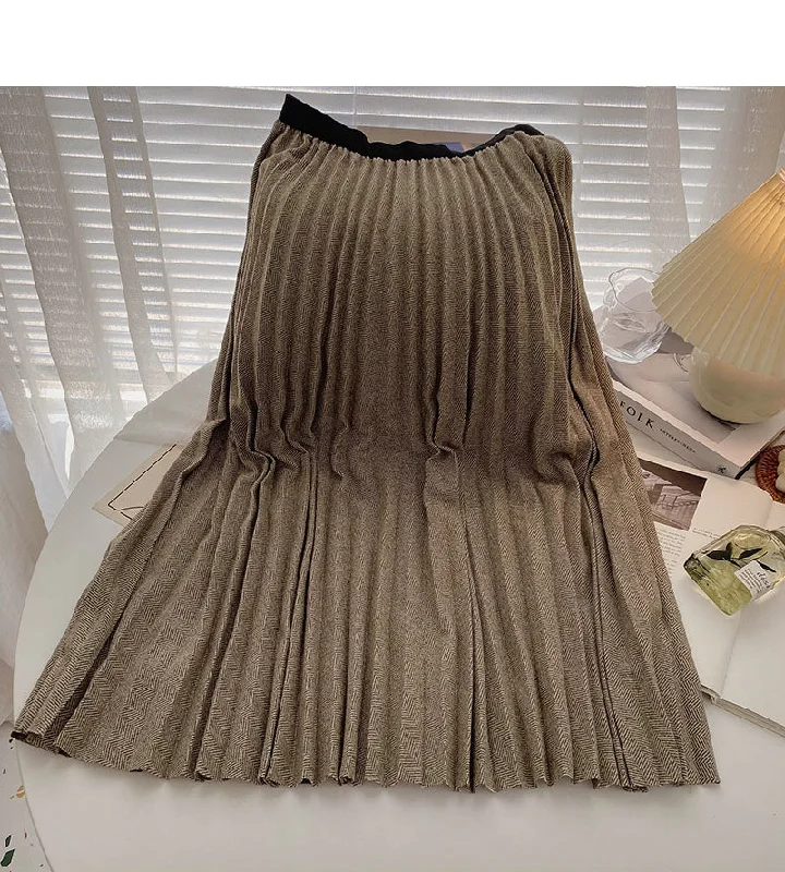 Korean minority design fashion shows the trend of thin skirt  5737 tiered skirt playful