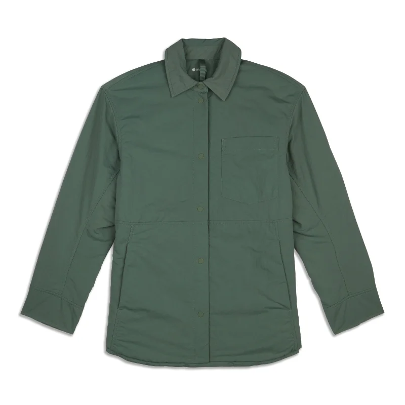 Lightweight Insulated Shirt Jacket - Resale Anorak Shell Jacket Lightweight Jacket