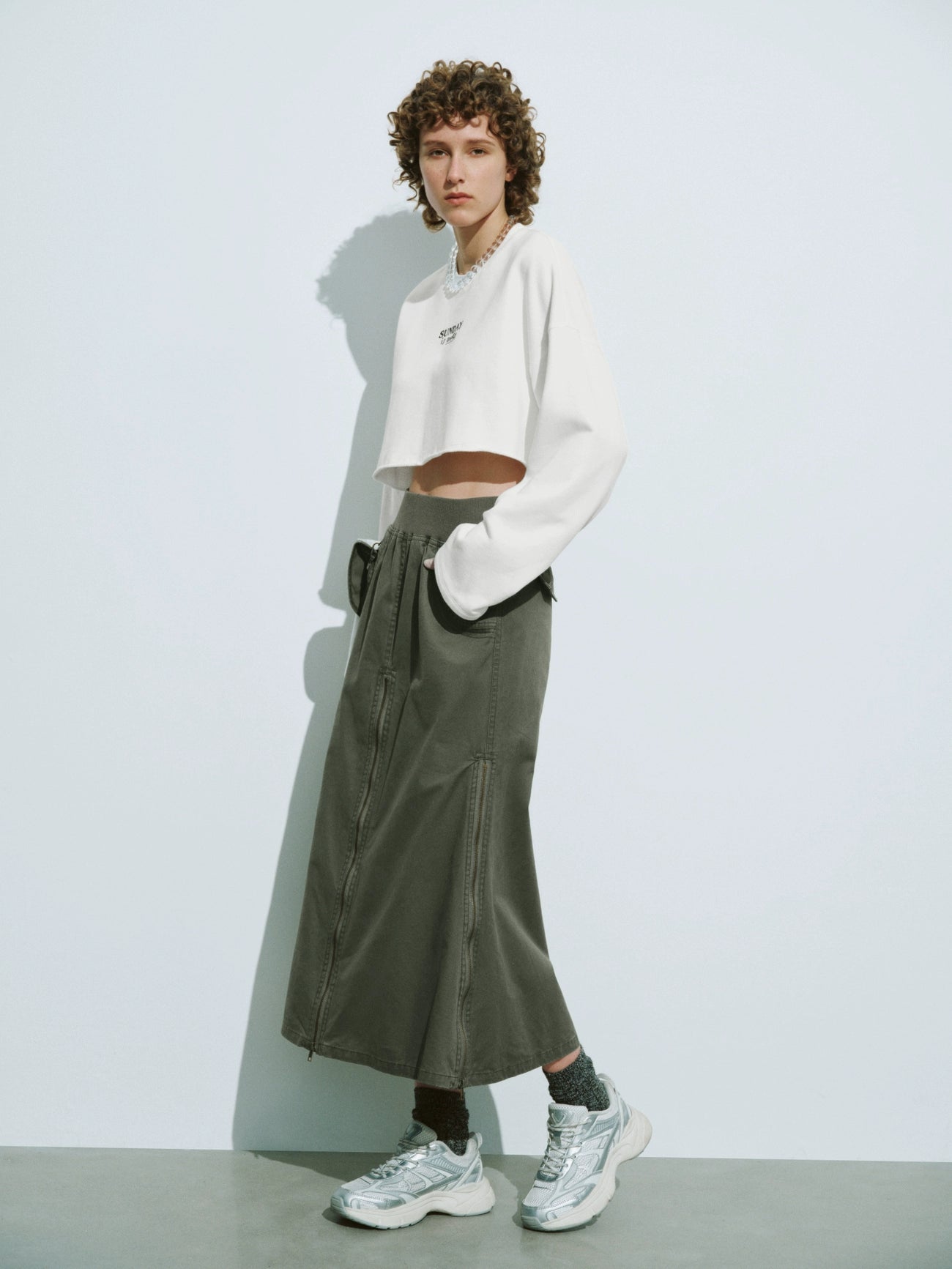 Long A-Line Skirts denim skirt stylish