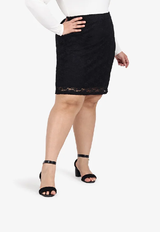 Lamara Lace Mini Skirt - Black summer skirt style